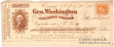 Банковский чек 1865 г.