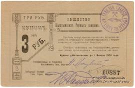 3 рубля 1919 г. (Кыштым)