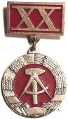 Знак 20 лет ГДР. Германия