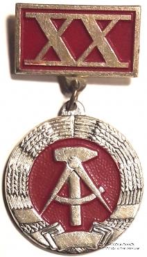 Знак 20 лет ГДР. Германия