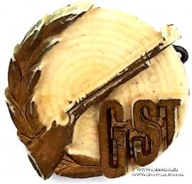 Значок Оборонно-спортивное общество ГДР GST. Стрелковый спорт. Германия