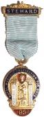 Знак RMIB 1950. STEWARD ROYAL MASONIC INSTITUTION FOR BOYS. – Королевский Масонский институт для мальчиков.