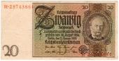20 рейхсмарок 1929 г.