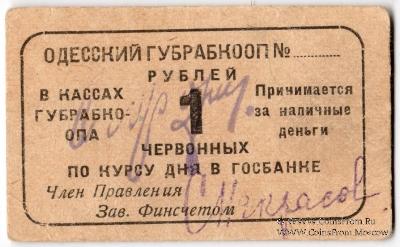 1 червонный рубль 1923 г. (Одесса)