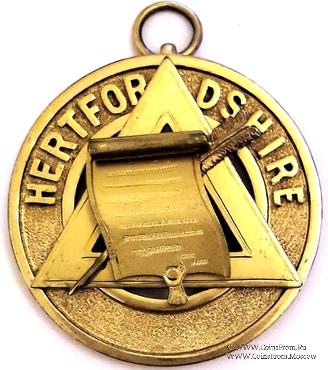 Знак Провинциальный Великий Историк провинции HERTFORDSHIRE.