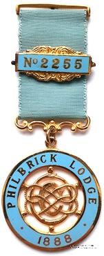 Юбилейный знак 100-летие Ложи (ELLESMERE LODGE № 730).