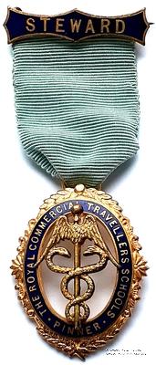 Знак RMIB. STEWARD ROYAL MASONIC INSTITUTION FOR BOYS.  – Королевский Масонский институт для мальчиков.