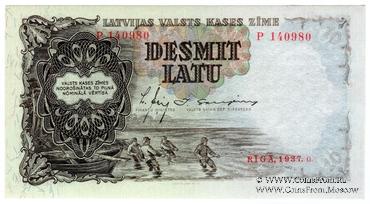 10 латов 1937 г.