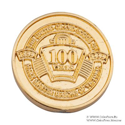 Английский Жетон Ложи Масонов Мастеров Метки 