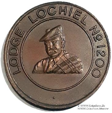 Шотландский жетон Ложи Масонов Мастеров Метки 