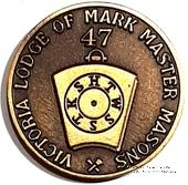 Английский Жетон Ложи Масонов Мастеров Метки 