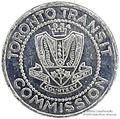 Жетон транспортный. Канада.