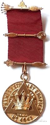 Масонский знак Первого принципала капитула Королевской арки Most Excellent Zerubbabel (Знак Наилучшего Заровавеля)