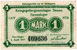 1 марка 1917 г. (Senne)