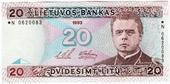 20 литов 1993 г. 