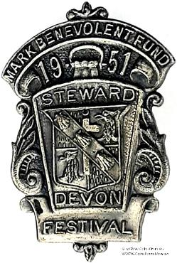 1951. Знак STEWARD Mark Benevolent Fund. 