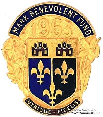 1963. Знак STEWARD Mark Benevolent Fund. 