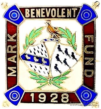 1928. Знак STEWARD Mark Benevolent Fund. 