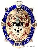 1939. Знак STEWARD Mark Benevolent Fund. 