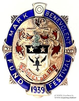 1939. Знак STEWARD Mark Benevolent Fund. 