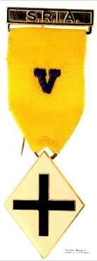 Знак V степени Розенкрейцерского общества Англии.