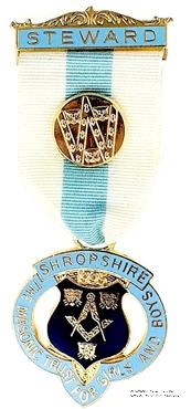 Знак MTGB 1995. STEWARD Masonic Trust for Girls and Boys.