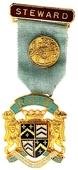 Знак RMIB 1965. STEWARD ROYAL MASONIC INSTITUTION FOR BOYS.  – Королевский Масонский институт для мальчиков.