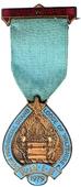 Знак RMIB 1979. STEWARD ROYAL MASONIC INSTITUTION FOR BOYS.  – Королевский Масонский институт для мальчиков.