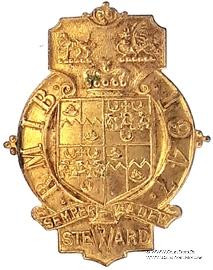 Знак RMIB 1947. STEWARD ROYAL MASONIC INSTITUTION FOR BOYS.  – Королевский Масонский институт для мальчиков.