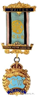 Знак за службу в качестве Городского Официанта (CW - City Waiter).