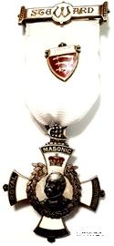 Знак RMIG 1929. STEWARD ROYAL MASONIC INSTITUTION FOR GIRLS – Королевский Масонский институт для девочек.
