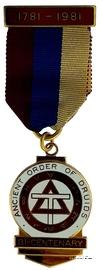Знак 200-летия Ордена Друидов (Ancient Order of Druids)