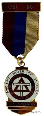 Знак 200-летия Ордена Друидов (Ancient Order of Druids)