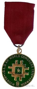 Знак всемирного конгресса 1976 г.