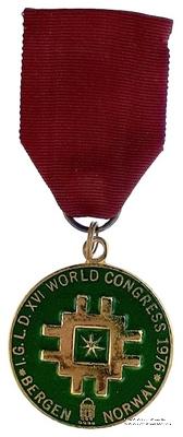 Знак всемирного конгресса 1976 г.