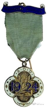 Знак Ордена Друидов за благотворительность (Ancient Order of Druids)