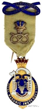 Знак RMIB 1907. STEWARD ROYAL MASONIC INSTITUTION FOR BOYS. – Королевский Масонский институт для мальчиков.