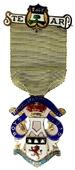 Знак RMIB 1915. STEWARD ROYAL MASONIC INSTITUTION FOR BOYS. – Королевский Масонский институт для мальчиков.