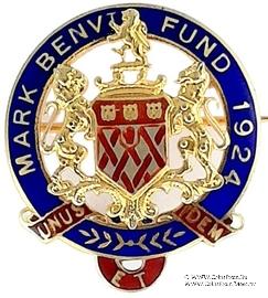 1924. Знак STEWARD Mark Benevolent Fund. 