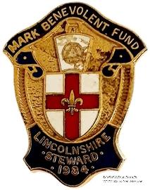 1984. Знак STEWARD Mark Benevolent Fund. 