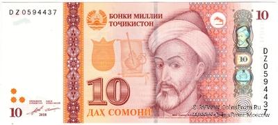 10 сомони 2018 г. 