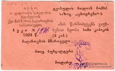 3 копейки 1924 г. (Ткибули)