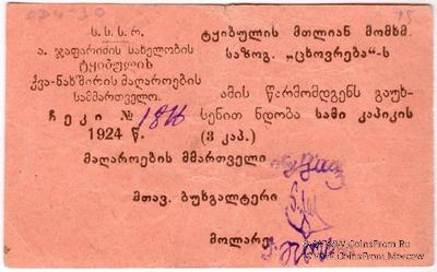 3 копейки 1924 г. (Ткибули)