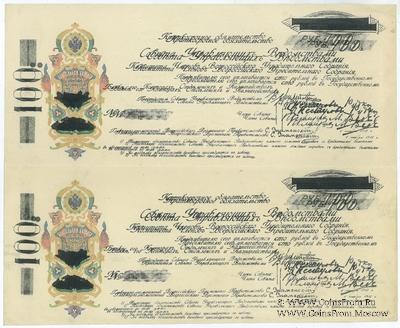 100 и 100 рублей 1918 г. БРАК